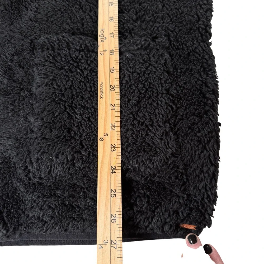 Volcom Kids Black‎ Fuzzy Fleece Hooded Jacket Size XL 12